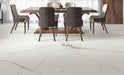 Lance white with veins tiles wall