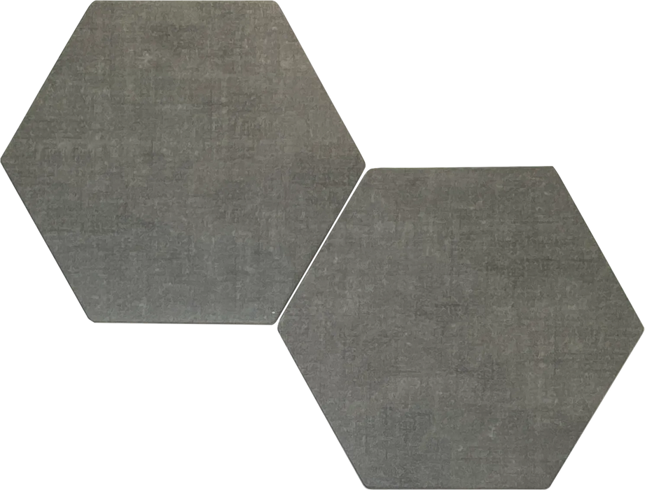 buy shaded Hexagon light grey floor tiles