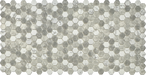 1" Hexagon Recycled Glass Mosaic tiles