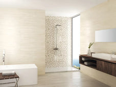 lincoln grey malla mosaic bathroom shower wall tile