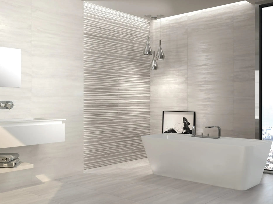 lincoln grey track ceramic bathroom wall tile