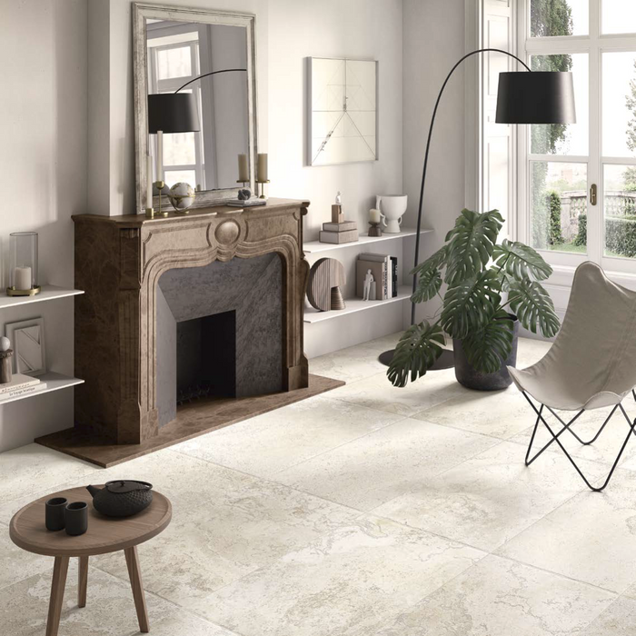 manor white ceramic floor tiles