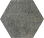 Shaded Hexagon grey bathroom and kitchen floor tiles