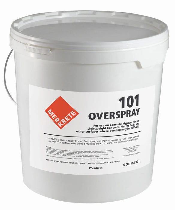 merkrete 101 overspray primer for concrete, gypsum floors, mortar beds 