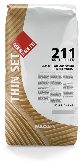 merkrete 200 211 two component thin set mortar