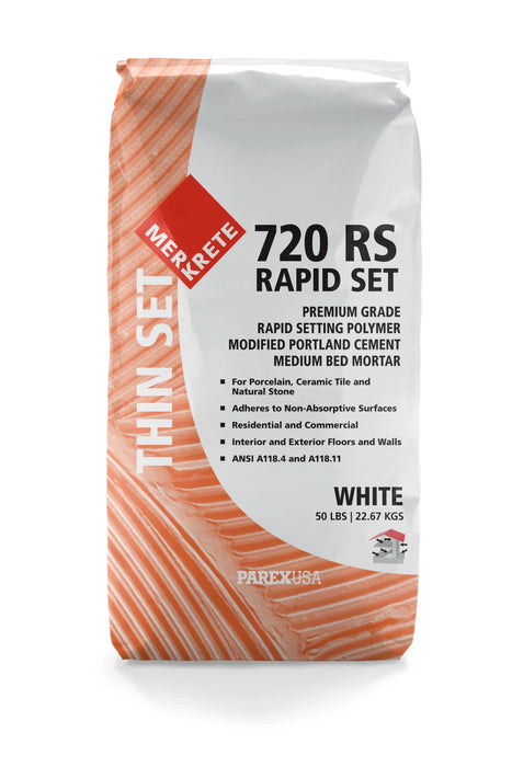 merkrete 720 rs rapid set white 50 pounds