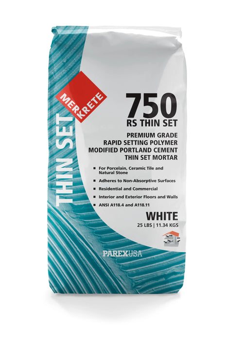 merkrete 750 rs thin set white 25 pounds