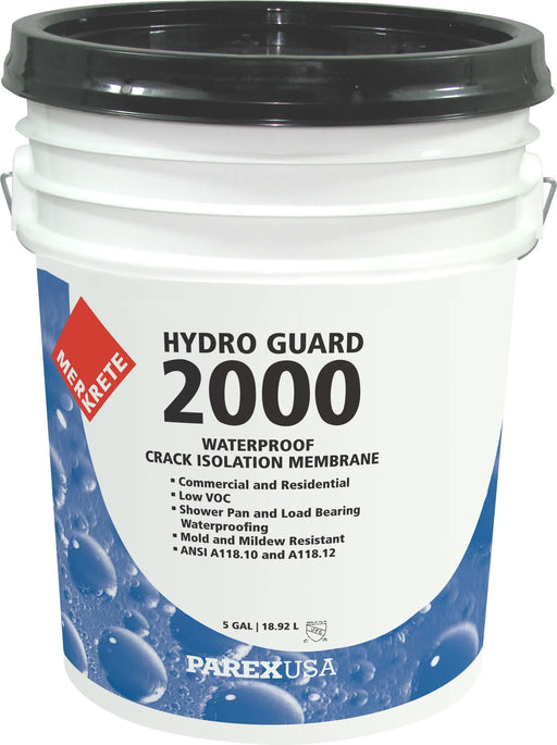 merkrete hydro guard 2000 waterproof crack isolation membrane 5 gallon