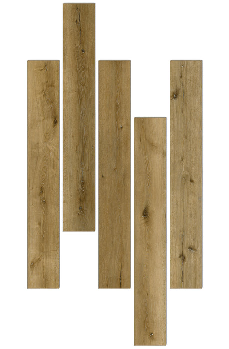 natural oak brown wood luxury vinyl plank flooring for kitchen