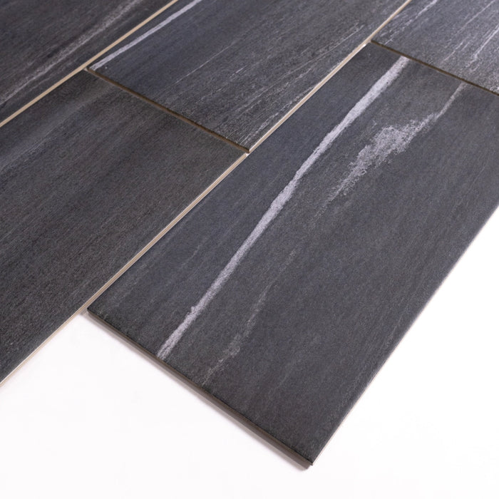 North Black Porcelain Floor And Wall Tiles For Kitchen and Bathroom