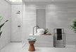 North Mosaic gray porcelain shower tiles wall and floor