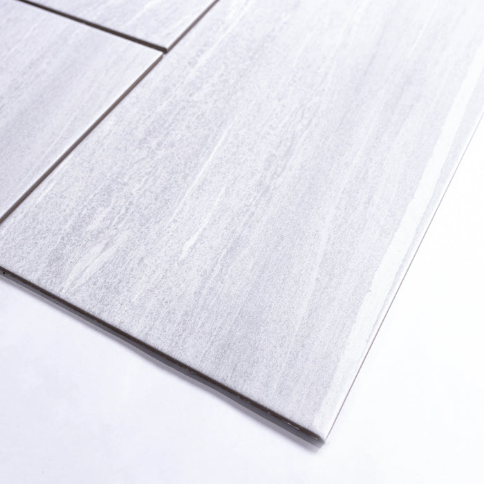 North White Color Stoneware Floor Tiles 