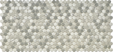 penny round recycled glass mosaic shower wall tiles 