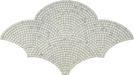 recycled glass fan mosaic light marble colored tile
