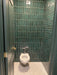 recycled glass fan mosaic toilet floor tile