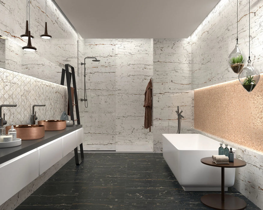 Copper Hexagon Mosaic Tile | Reflections — Tiles of Europe