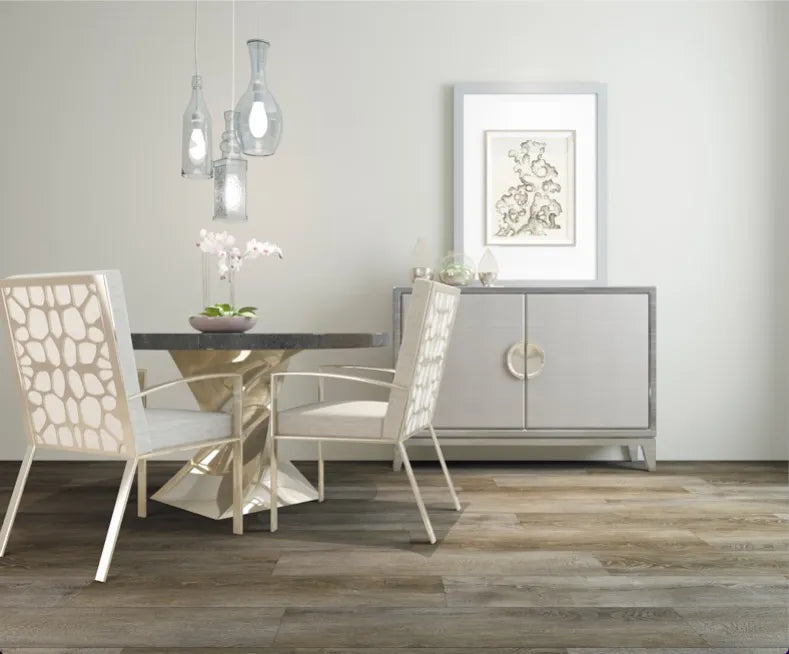 rock ferry grey brown lvp flooring dining room
