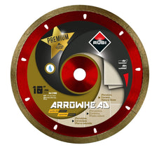 rubi 10 inch arrowhead diamond blade for porcelain, ceramic and natural stone