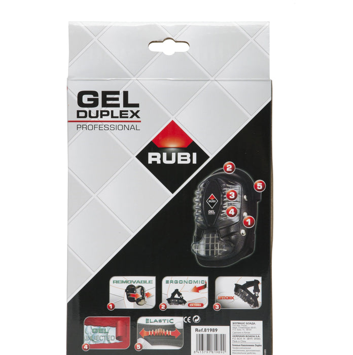 rubi gel duplex knee pads silicon gel