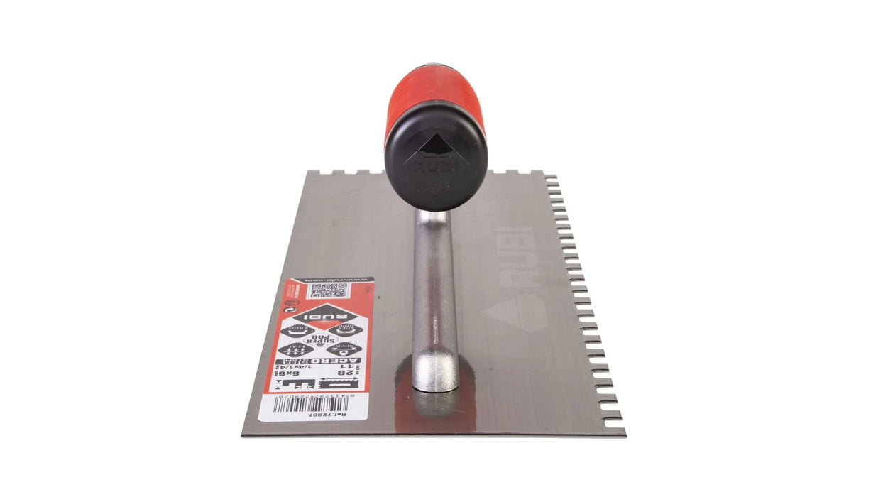 rubi steel notched lightweight jagged trowel