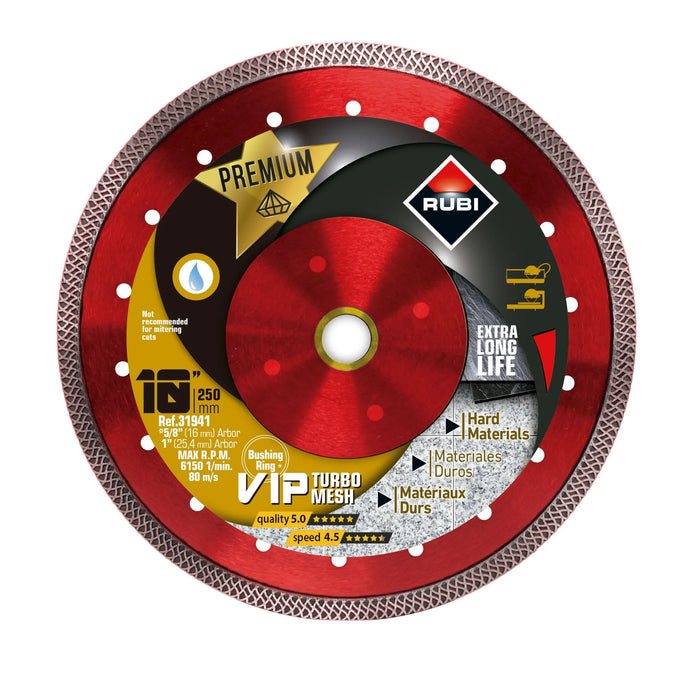 rubi vip premium turbo mesh wet diamond blade