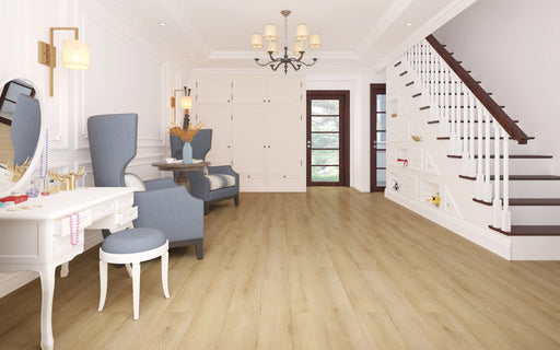 sandy plains light brown lvp indoors floor tile