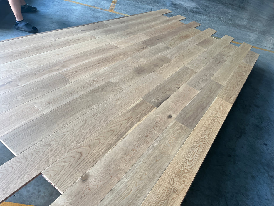 European Oak Engineered Wood Flooring, showcasing rich wood grain and warm tones