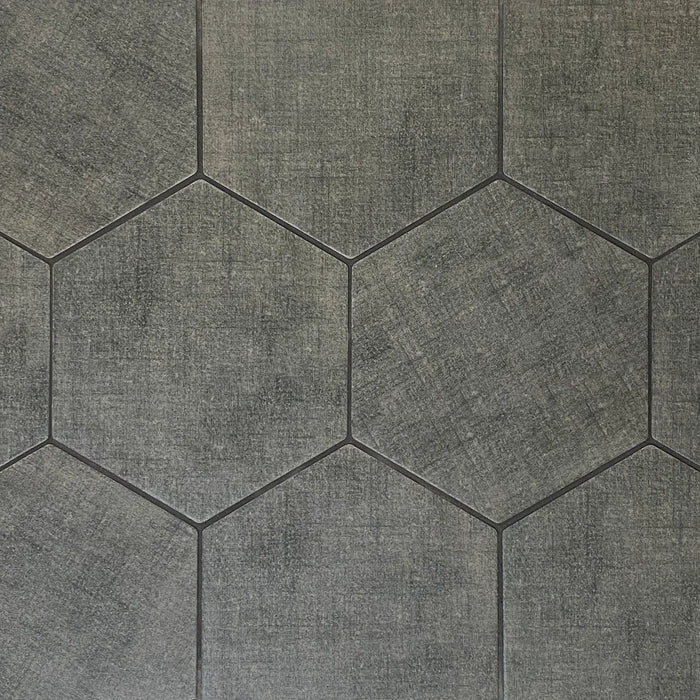 shaded hexagon porcelain bathroom and kitchen floor tile