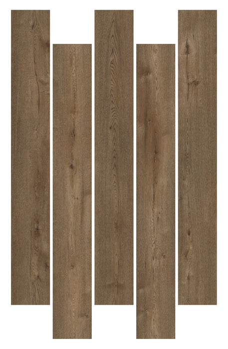 smoked oak luxury vinyl plank bedroom flooring