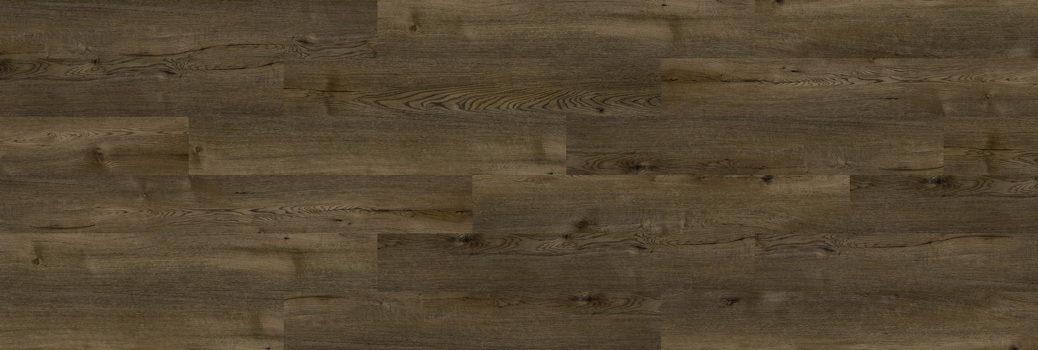 smoked oak luxury vinyl plank dining room flooring
