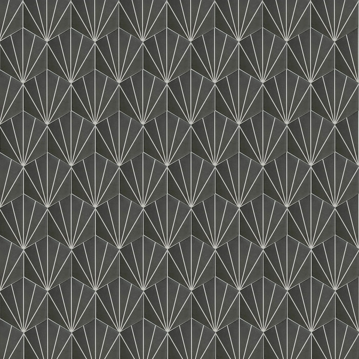 spring hexagon black porcelain floor wall tiles