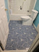 spring hexagon denim porcelain kitchen floor tile