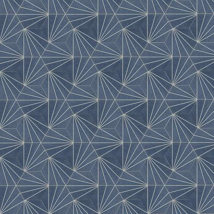 Spring Hexagon denim kitchen tiles wall