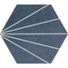 Spring hexagon denim porcelain tile