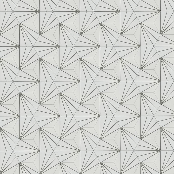 spring hexagon white porcelain floor dining room tiles