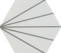 spring hexagon white porcelain floor wall tiles