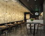stripes mix bamboo ceramic restaurant wall tile
