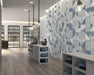 stripes mix denim ceramic commercial store wall tile