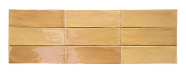 tabarca miel yellow beige ceramic kitchen wall tile