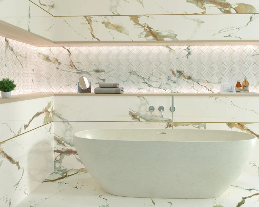 theia satin porcelain glossy floor and wall indoor tile