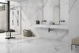 tholos white polished porcelain bathroom floor and wall tile