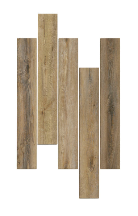 vintage hickory brown luxury vinyl plank kitchen flooring