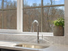 White Carrara Honed 2" Hexagon Mosaic kitchen tiles wall