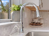 White Carrara Honed 4" Hexagon Mosaic tiles wall
