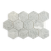 White Carrara Polished 4" Hexagon Mosaic kitchen tiles walls
